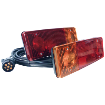 ŚWIATŁA LAMPY ZESTAW PRZYCZEPA ROLNICZA CIĄGNIK 7P